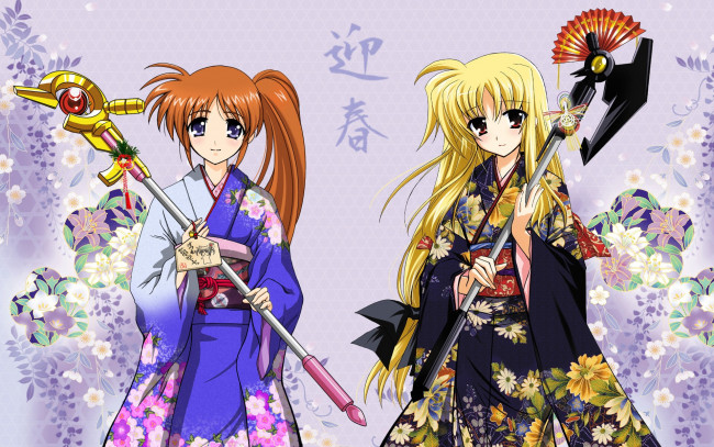 Обои картинки фото аниме, mahou, shoujo, lyrical, nanoha