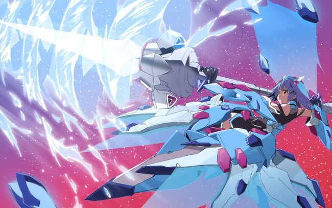 Обои картинки фото infinite, stratos, аниме