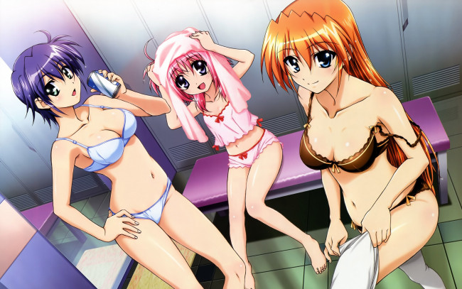 Обои картинки фото mahou, shoujo, lyrical, nanoha, аниме