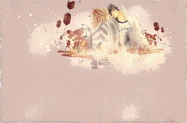 Обои картинки фото ao, haru, ride, аниме, *unknown, другое, парень, девушка, фонарики, kou, tanaka, futaba, yoshioka