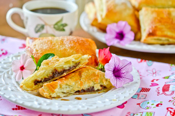 Картинка еда хлеб выпечка цветы