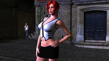 Картинка 3д графика people люди девушка взгляд