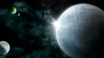 Картинка космос арт планеты