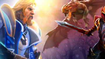Картинка видео игры dota воин дракон