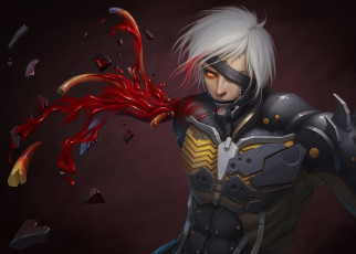 Картинка видео+игры metal+gear+rising +revengeance metal gear rising revengeance kojima productions platinum games white devil jack the ripper raiden arm blood