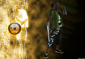 Картинка 3д+графика фантазия+ fantasy оружие взгляд мужчина