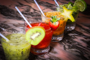 Картинка еда напитки +коктейль бокалы фрукты коктейли