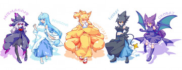 Картинка аниме pokemon девушки белый фон покемон арт