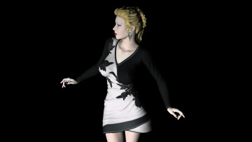 обоя endora, 3д графика, люди , people, блондинка, фон, взгляд, девушка