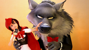 обоя мультфильмы, - der 7bte zwerg, 7-ой гном, мультфильм, der, 7bte, zwerg, 7-ой, гном, красная, шапочка, приключение, волк