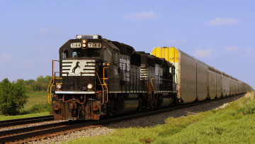 Картинка техника поезда локомотив рельсы дорога железная состав