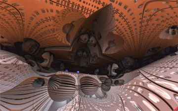 Картинка 3д+графика фракталы+ fractal цвета фон узор