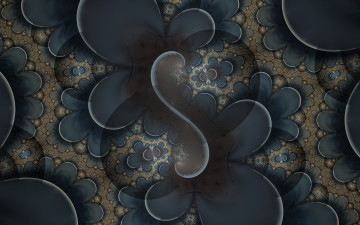 Картинка 3д+графика фракталы+ fractal цвета фон узор