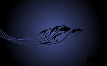 Картинка рисованные животные +дельфины дельфины