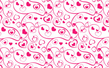Картинка векторная+графика сердечки фон