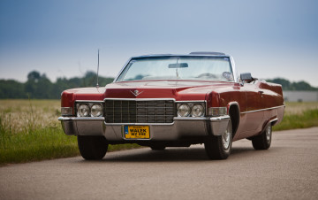 Картинка автомобили cadillac convertible red eldorado caddy