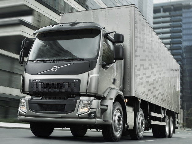 Обои картинки фото автомобили, volvo trucks, светлый, 2014г, 8x2, volvo, vm, 330