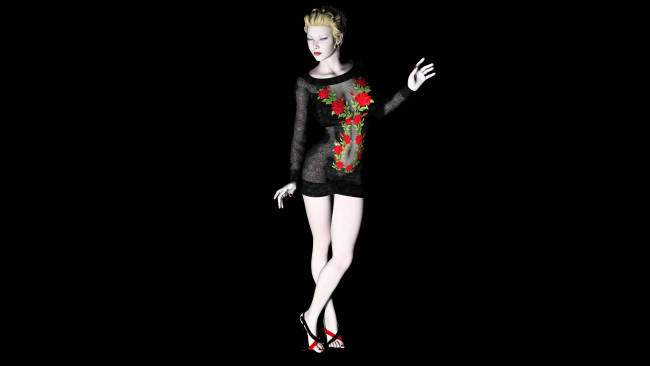 Обои картинки фото endora, 3д графика, люди , people, блондинка, фон, взгляд, девушка