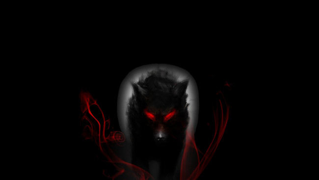 Обои картинки фото рисованные, животные,  сказочные,  мифические, волк