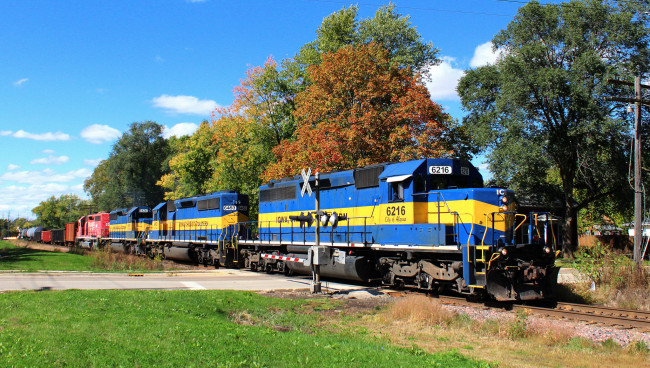 Обои картинки фото техника, поезда, дорога, локомотив, состав, железная, рельсы