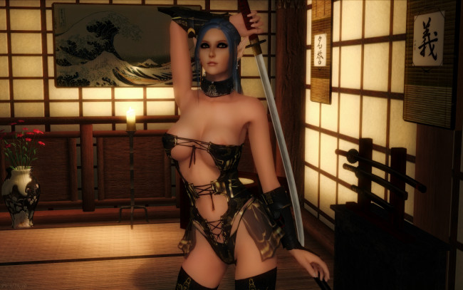 Обои картинки фото 3д графика, эльфы , elves, грудь, эльфийка, взгляд