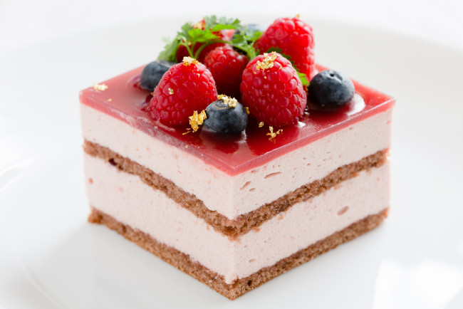 Обои картинки фото еда, пирожные,  кексы,  печенье, пирожное, ягоды, сладость, желе