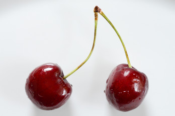 Картинка еда вишня +черешня вишни фон