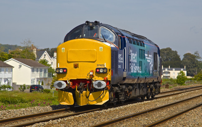 Обои картинки фото техника, локомотивы, локомотив, рельсы, дорога, железная