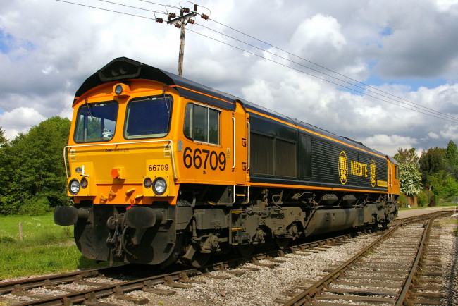 Обои картинки фото техника, локомотивы, дорога, железная, локомотив, рельсы