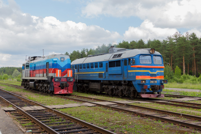 Обои картинки фото техника, локомотивы, локомотив, рельсы, дорога, железная