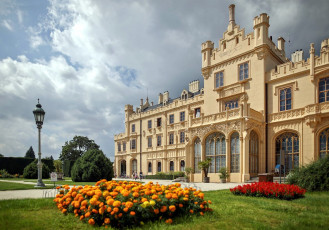 Картинка castle+lednice города замки+Чехии castle lednice