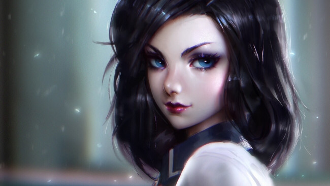 Обои картинки фото видео игры, bioshock, девушка, арт