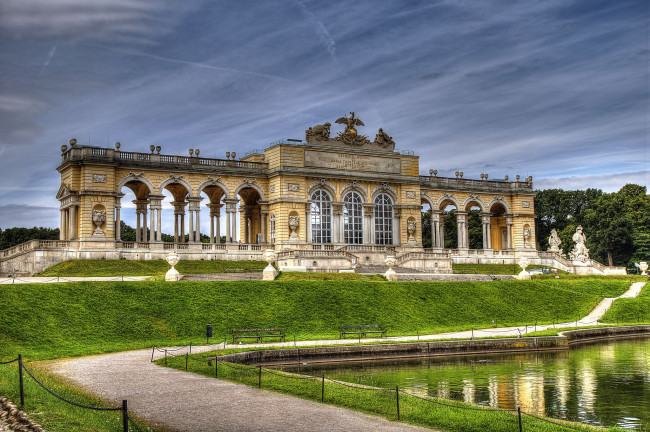 Обои картинки фото sch&, 246, nbrunn palace, города, - дворцы,  замки,  крепости, дворец, парк