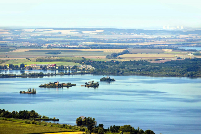 Обои картинки фото города, - панорамы, городки, поля, озера, горы