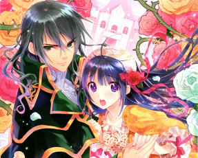 обоя аниме, torikago no oujo to, двое