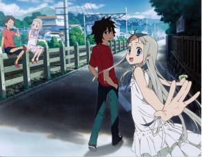 Картинка аниме anohana невиданный цветок