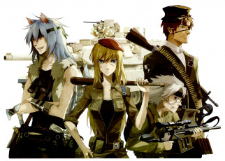 Картинка аниме животные +существа red riding hood