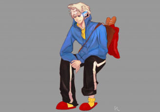 Картинка аниме undertale sans