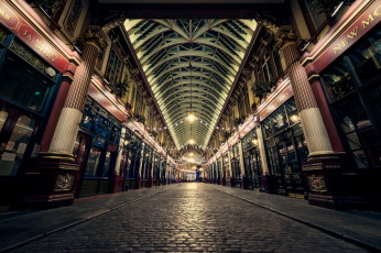 Картинка города лондон+ великобритания огни дорога