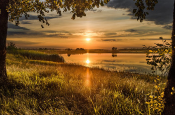 Картинка природа восходы закаты простор