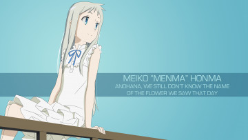 Картинка аниме anohana девочка