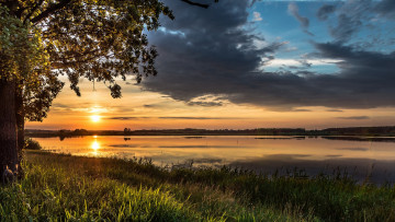 Картинка природа восходы закаты простор