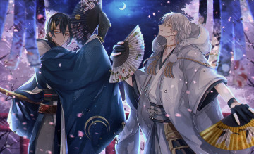 Картинка аниме touken+ranbu танец мечей