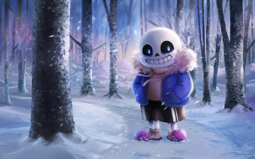 Картинка аниме undertale sans
