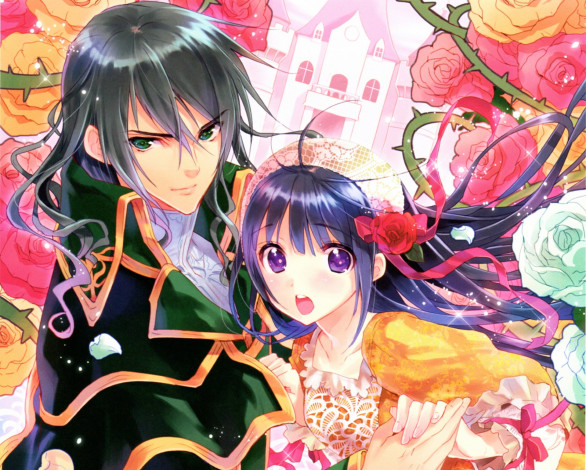 Обои картинки фото аниме, torikago no oujo to, двое