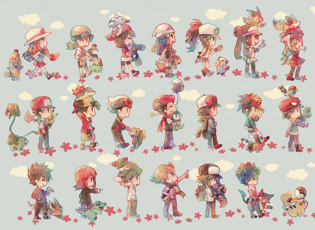 Обои картинки фото аниме, pokemon, покемон