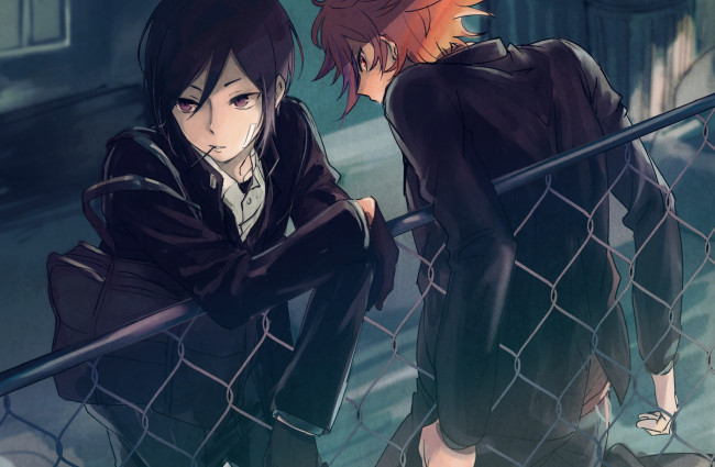 Обои картинки фото аниме, touken ranbu, танец, мечей