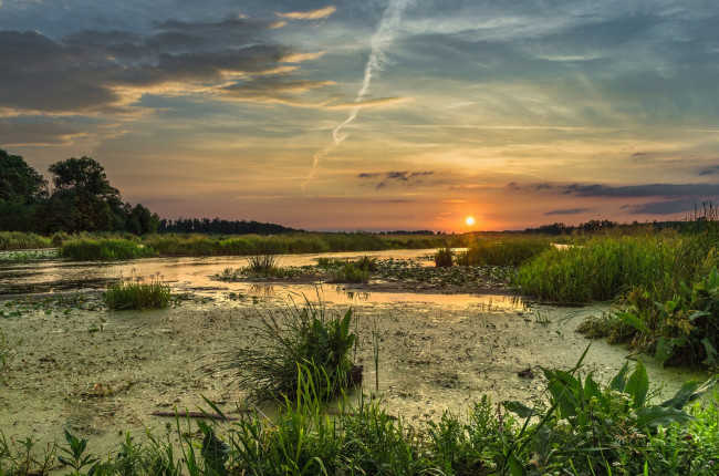 Обои картинки фото природа, восходы, закаты, простор