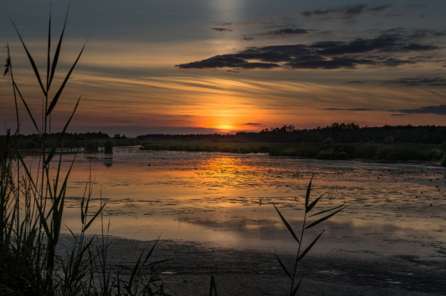 Обои картинки фото природа, восходы, закаты, простор