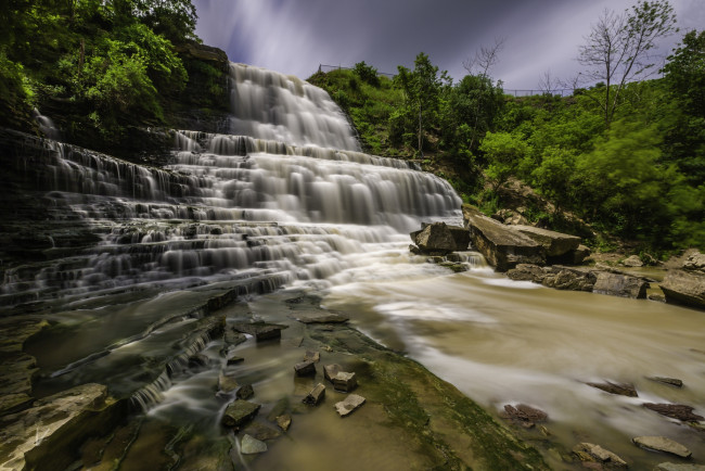 Обои картинки фото природа, водопады, простор